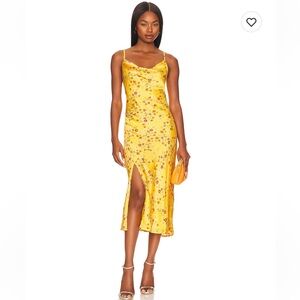 BCBGeneration cowl neck slip dress in summer daisy NWT